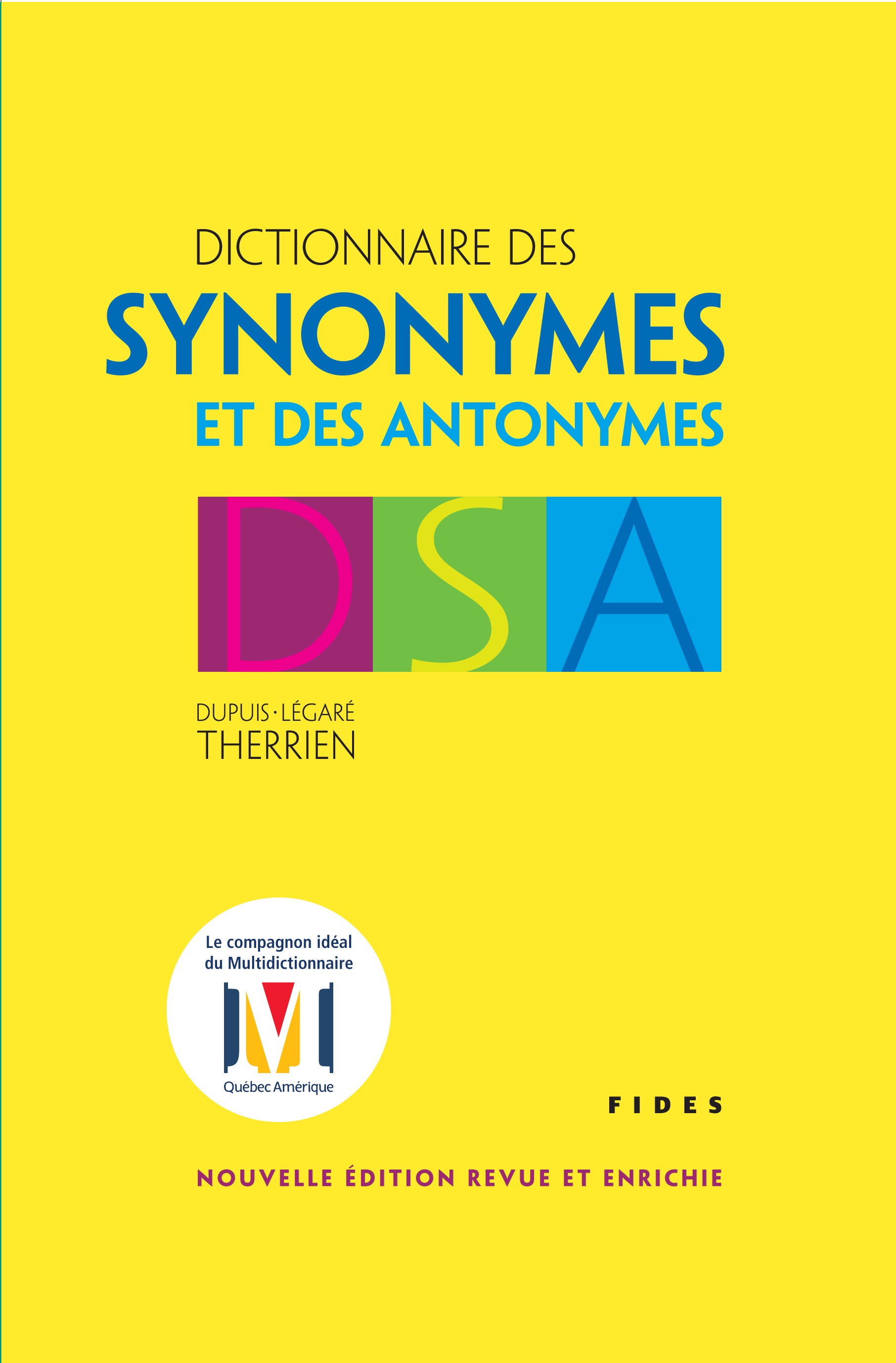 Dictionnaire des synonymes et des antonymes editionsfides